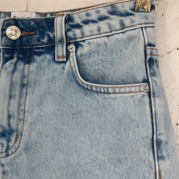 Princess Polly Light Denim Cut Offs, Size 2 - Picture 7 of 10
